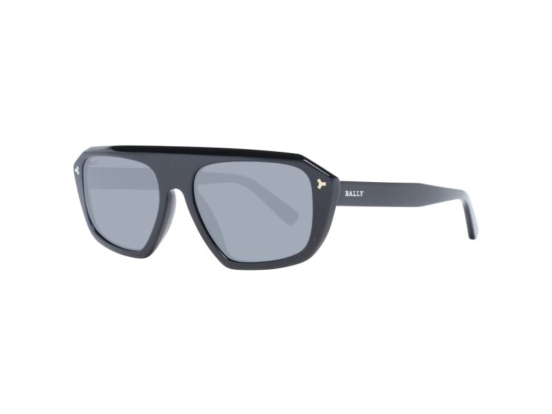 Bally Mens BY0063-H Pilot Sunglasses (Shiny Gunmetal) | Sportpursuit.c